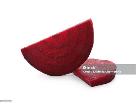 cut fresh red beet isolated  white stock photo  image