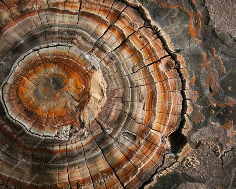 Detailed image of a dinosaur bone crosssection showcasing the growth