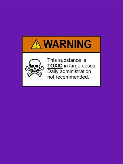 "TOXIC Warning Label" T-shirt by LoonyMoonyProds | Redbubble