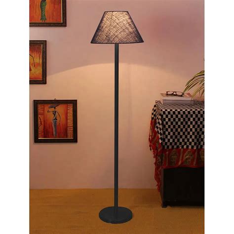 Tall Blue Standing Lamp for Living Room - WallMantra