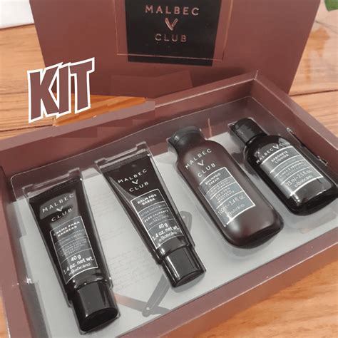 Kit Presente Masculino O Boticario - Kit Presente Malbec Club Masculino Boticário (4 Itens) – PROMOON