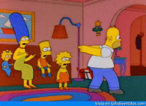 Gifs graciosos para compartir en facebook: Baile gracioso | Homer