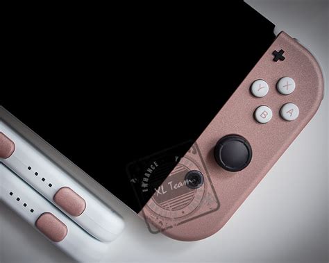 Custom Rose Gold Nintendo Switch Joy-con Joycon Controllers With White ...