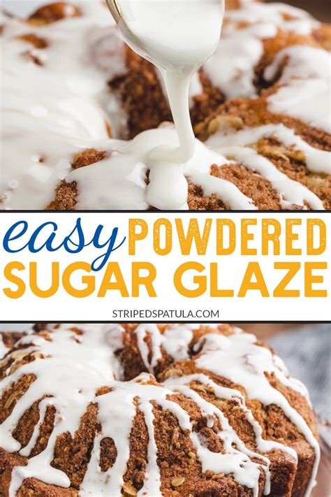 Easy Powdered Sugar Glaze | Recipe | Glazed icing recipe, Glaze recipe ...