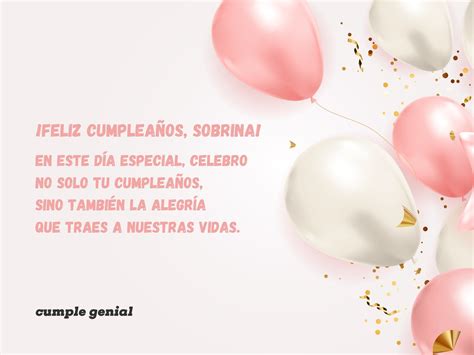 Tarjetas De Cumple Anos Sobrina