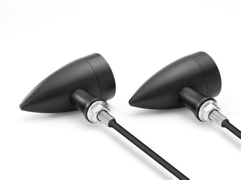 Black LED Custom Integrated Motorbike Indicators with Stop & Taillights