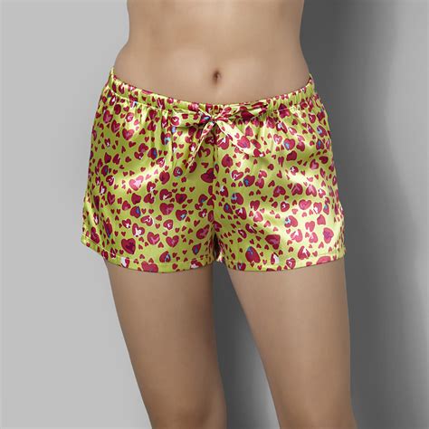 Joe Boxer Women's Hearts Satin Boxer Shorts - Clothing - Women's ...