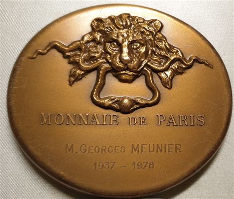 1974 La Monnaie De Paris Oval French Bronze Art Medal - Etsy