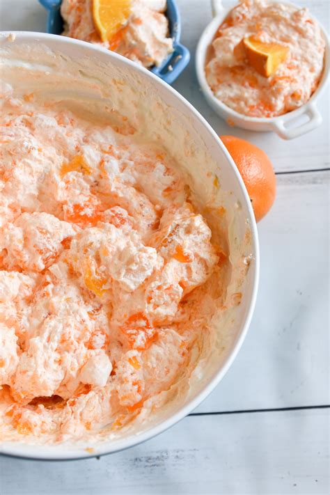 Creamy Orange Jello Salad with Mandarin Oranges