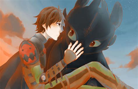 Hiccup and Toothless by lemonokashi on DeviantArt