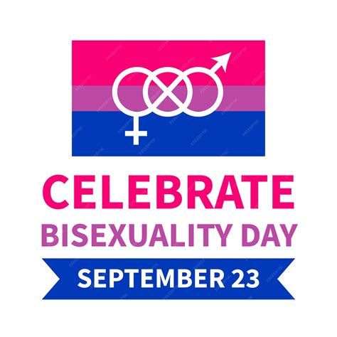 Premium Vector | Bisexuality day typography poster with bisexual pride