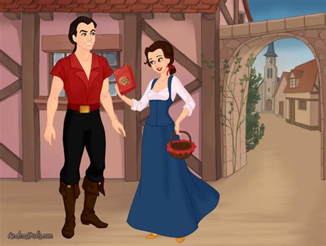 Belle And Gaston by girldolphin91 on DeviantArt