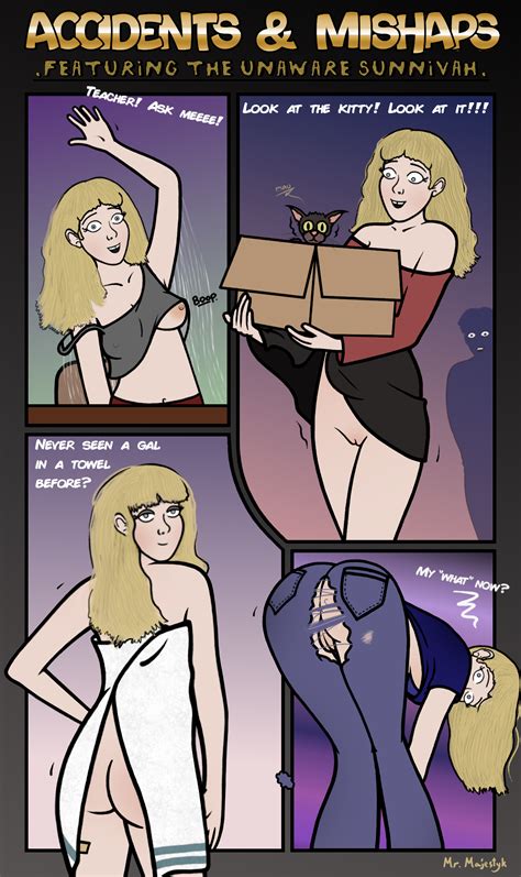 Rule 34 - accidental exposure ass breasts dress lift dress up
