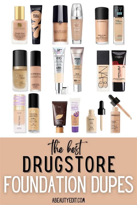 The best drugstore dupes estee lauder double wear foundation – Artofit