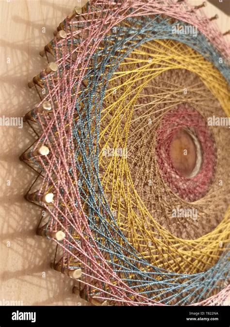 string art mandala design string art mandala design Stock Photo - Alamy