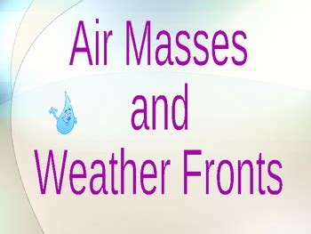 Air Masses, Fronts, Weather Maps & Symbols (Weather and Climate Unit)