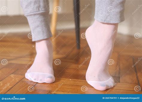 White Nylon Socks Front View Stock Image - Image of clothing, spring ...