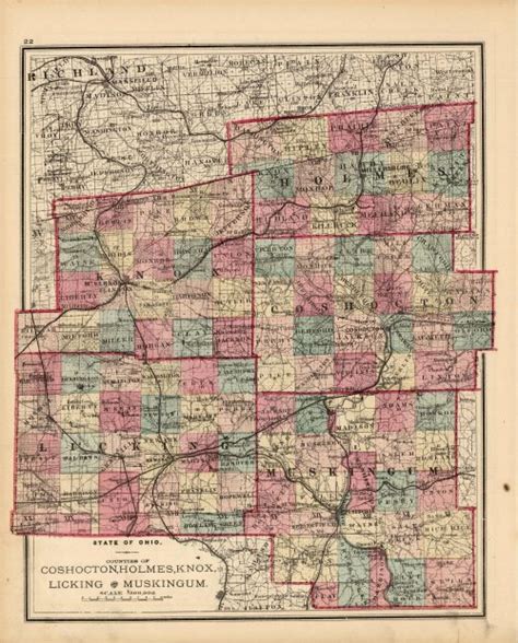 Knox County Ohio Map