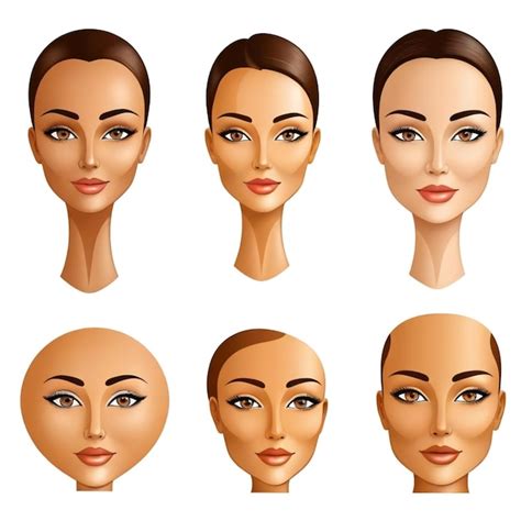 premium vector  collection   faces  women