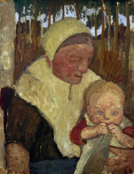Bäuerin mit Kind - Paula Modersohn-Becker als Kunstdruck oder