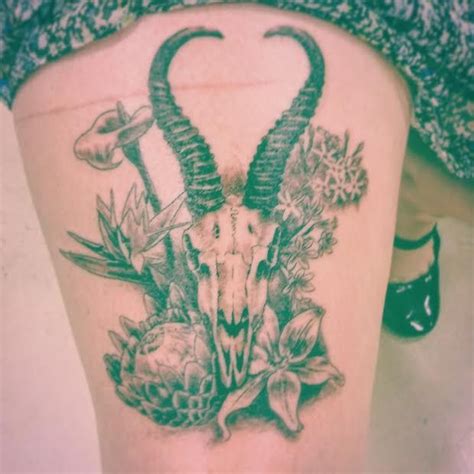 My new springbok tattoo | Tattoos, Wildlife tattoo, Dreamcatcher tattoo