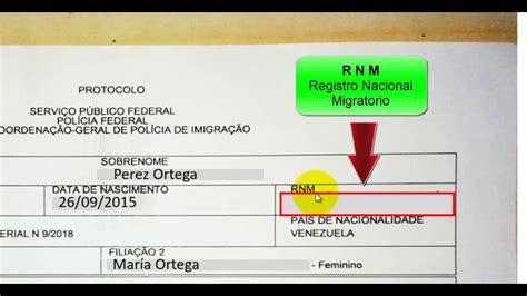 registro nacional migratorio en brasil rnm youtube