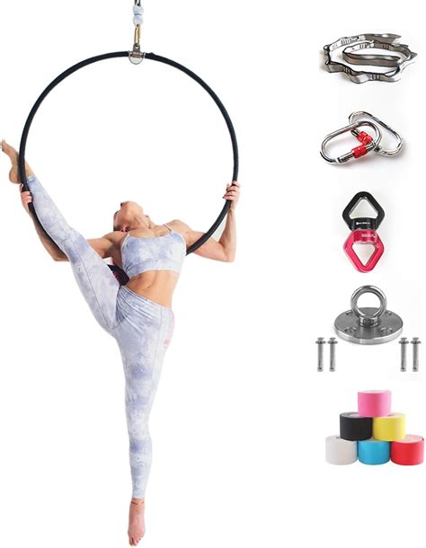 wjftoday professional aerial hoop set single aerial hoop stainless