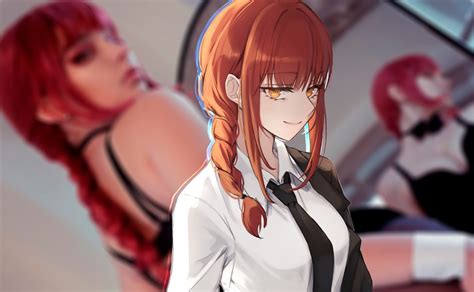 Mia es Makima Bunny en cosplay del anime Chainsaw Man