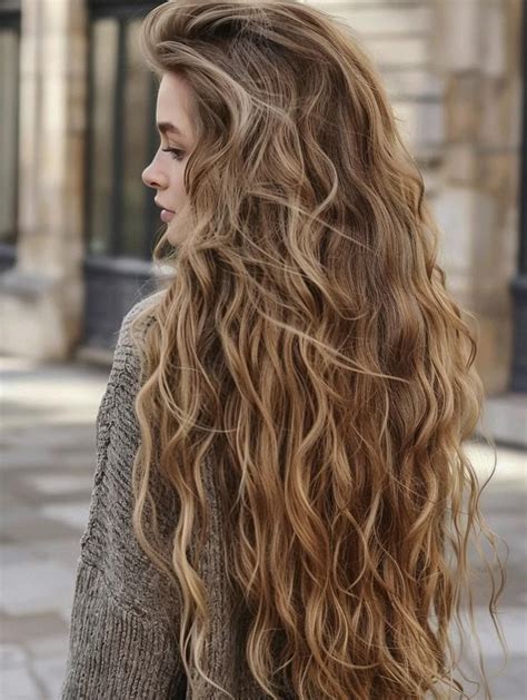 long naturally wavy hair