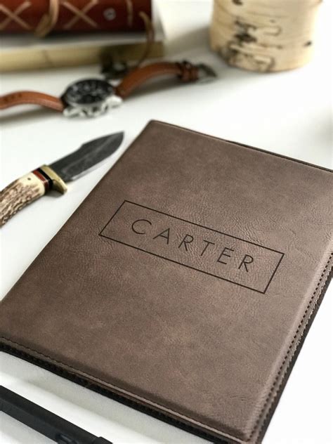 Personalized Padfolio, Custom Engraved Padfolio for Men, Corporate Gift ...