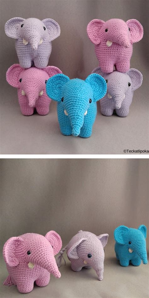 Amigurumi Elephants Free Crochet Patterns – 1001 Patterns