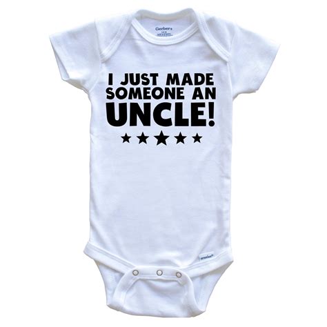 Tiny Hug I Just Made Someone An Uncle Niece Nephew One Piece Baby
