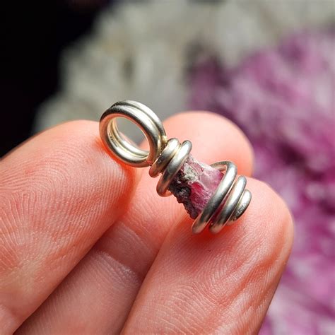 Bixbite Pendant / RARE Crystal / Red Emerald / Bixbite Crystal ...