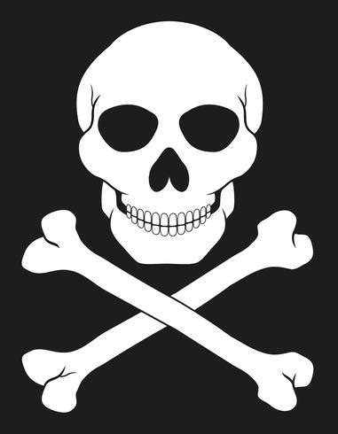 pirate skull and crossbones vector illustration 513179 Vector Art at ...