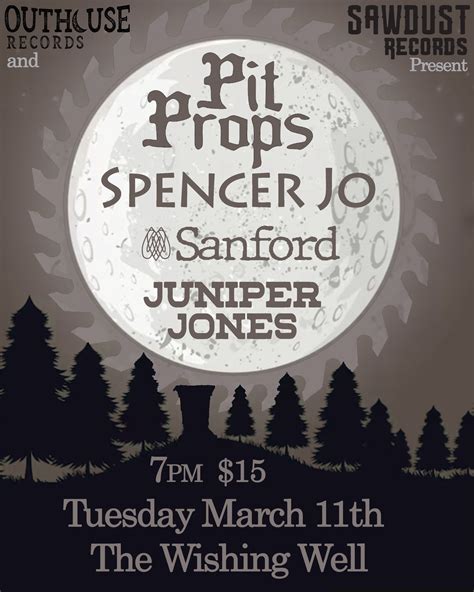 Pit Props, Juniper Jones, Spencer Jo, and Sanford at the Wishing Well