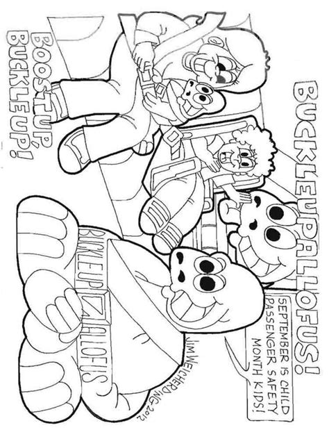 Car Safety coloring pages