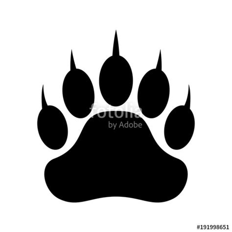 Bear Paw Print Vector at Vectorified.com | Collection of Bear Paw Print ...