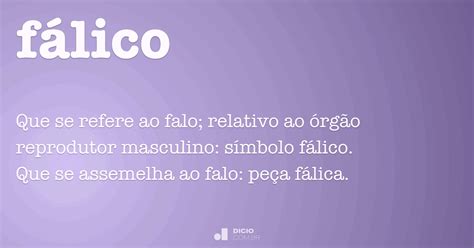 O Que Significa Fálico - Fálico - Dicio, Dicionário Online de Português