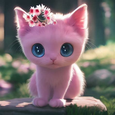 Cute Pink Cat Pictures at Johnathan Olivar blog