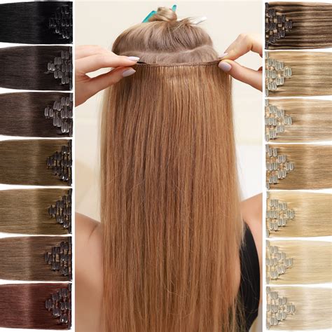 Benehair 100% Real Remy Human Hair Extensions Clip In 7 Pieces Full