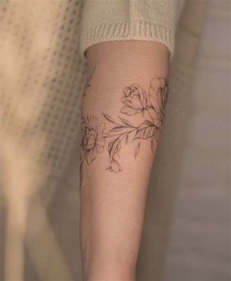 Floral Arm Tattoo Inspiration