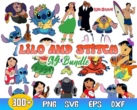 Lilo And Stitch Clipart Bundle, Lilo And Stitch Svg, Stitch - Inspire