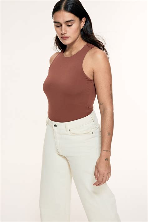 Thong Bodysuit - Rust brown - Ladies | H&M US