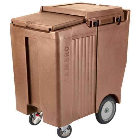 Cambro ICS200TB157, 200 Lb Sliding Lid™ Polyethylene Mobile Ice Bin ...