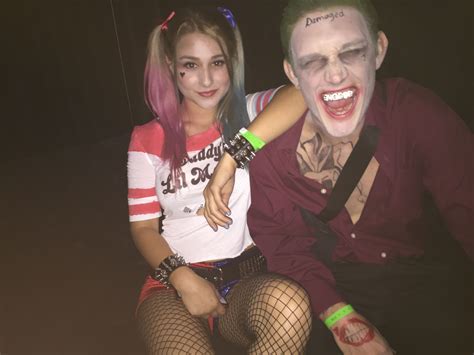 Harley Quinn And Joker Halloween Costume With My Boyfriend | Couples