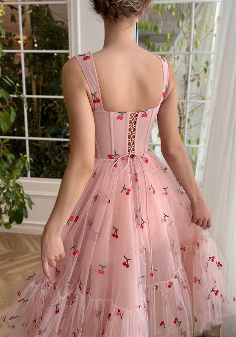 Cherry Cupcake Midi Dress | Strapless homecoming dresses, Homecoming