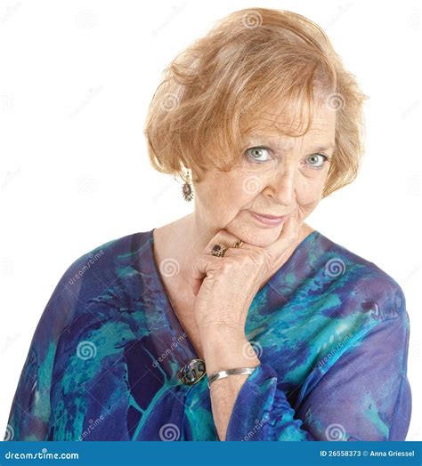 Curious Mature Woman stock image. Image of senior, grandmother - 26558373