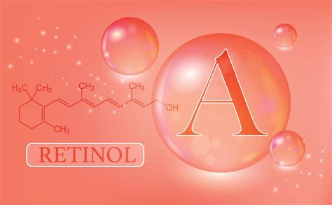 Retinol É Vitamina A - vitamina a, retinol, gotas de água, cápsula em um fundo gradiente ...