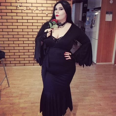 Morticia Addams Halloween Costume Plus Size - 436 Tech