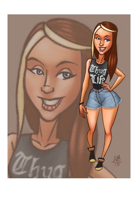 A character portrait/pin-up of Toniann. | Character portraits